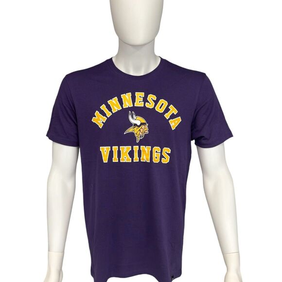 Minnesota Vikings NFL T shirt purple Large brand 47 apparel slip on Soft new - Picture 1 of 7